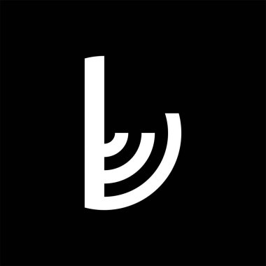 Mektup b logo tasarım vektör