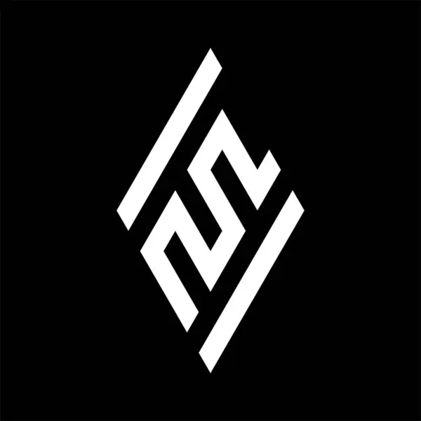 Monogram Logo Kształt Zarys Szablonu Projektu — Wektor stockowy