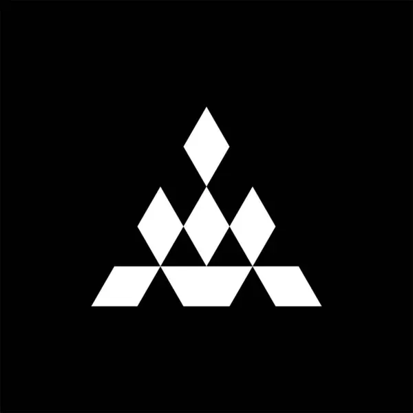 Triángulo Logotipo Plantilla Vector Diseño Ilustración — Vector de stock