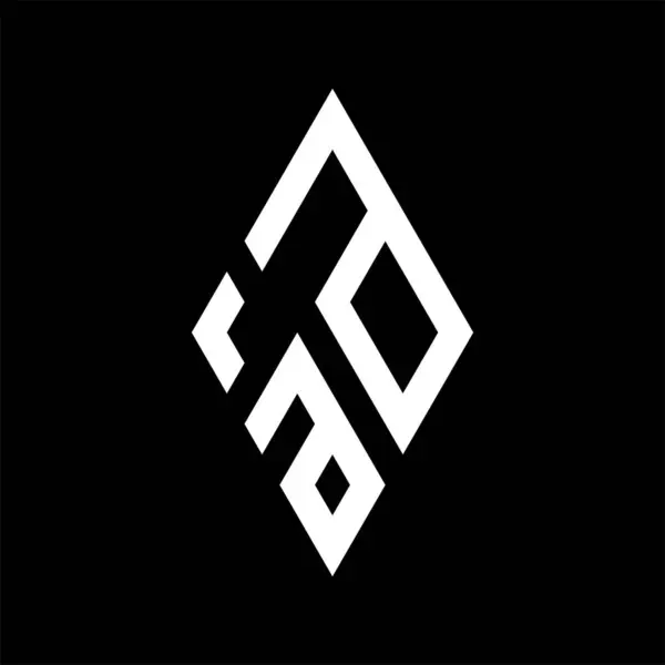 Rhombus Logo Abstrakcyjnym Kształtem Geometrycznym Projekt Wektor Ilustracja — Wektor stockowy