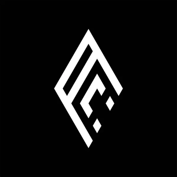 Letra Inicial Diseño Logo — Vector de stock
