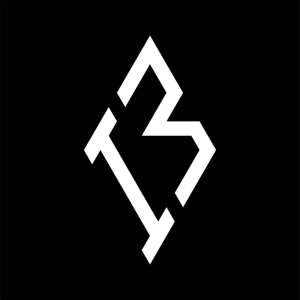 Monogram Logo Strzałki Stylu Linii Szablon Ikona Nowoczesny Wektor Szablon — Wektor stockowy