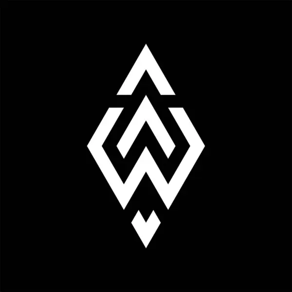 Abstrakcyjny Projekt Logo Monografii Geometrycznej Wzór Wektora — Wektor stockowy
