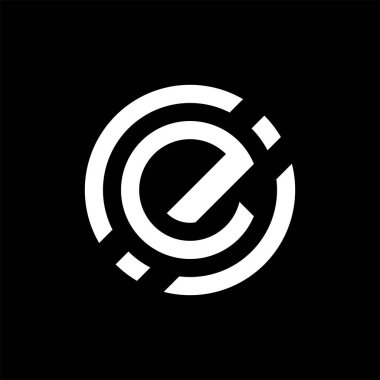 C harfi logo tasarımı. vektör monogram simgesi.