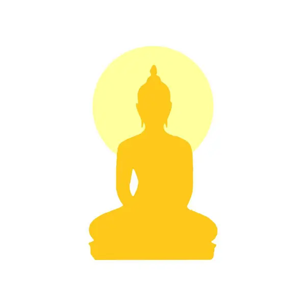 Buddha Vektör Logo Tasarım Şablonu — Stok Vektör