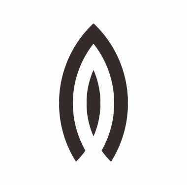 bir logo simgesi vektörü harfi