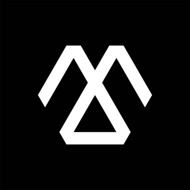 Modern tasarım şablonuyla logo harfi monogramı