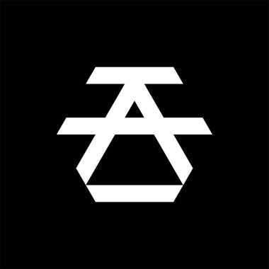 ilk harf logo tasarım şablonu vektörü