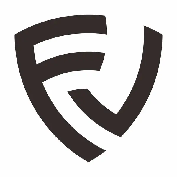 Litera Inițială Vector Logo Frunzelor Creative — Vector de stoc