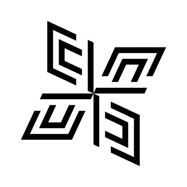 Celtic Knot Ethnic Symbol Vector Illustration — Stock Vector