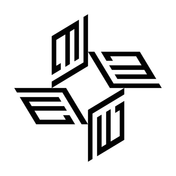 Isometrische Letter Vector Logo Vector Letter Letter — Stockvector
