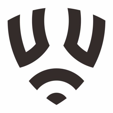 Wi-Fi vektör simgesi. biçim düz sembol, gri renk, yuvarlak açılar, beyaz arkaplan