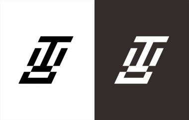 İlk harfler logo tasarımı, fazla ve yaratıcı monogram tarzı. harf logosu