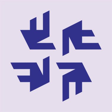 Yönlendirme ok vektör simgesi. biçim düz simge sembolü, beyaz renk, mavi arkaplan.