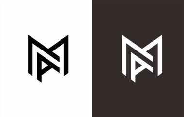 Başlangıç Harfi M Logo Tasarım Vektörü.