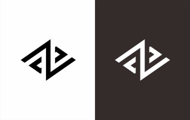 Yaratıcı soyut harfli logo logosu. Logo, soyut yaratıcı harflerle yaratıcı bir şekilde birleşir. Şirket ya da marka adı için uygun olacaktır.