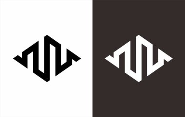 ilk harfler logo tasarımı ile monogram.