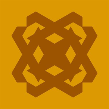 Çizgileri olan soyut geometrik şekil