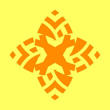 kar tanesi simgesi, düz dizayn