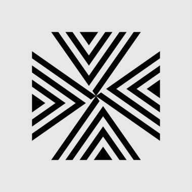 Geometrik desen, soyut siyah arkaplan, vektör, illüstrasyon