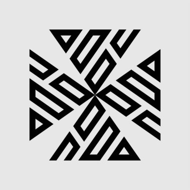 Soyut geometrik şekil. vektör grafik tasarımı.