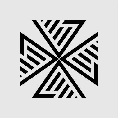 vektör soyut geometrik desen tasarımı. modern deco biçimi