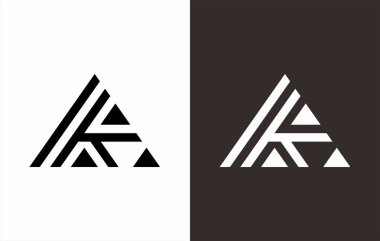 Modern bir logo tasarımı vektör çizimi