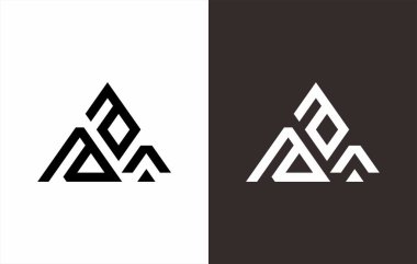 İlk m üçgeni logo vektör tasarımı