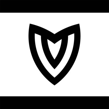 Siyah ve beyaz bir kalbin vektör çizimi