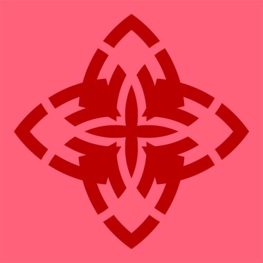 Soyut arkaplan. dekoratif kırmızı süs