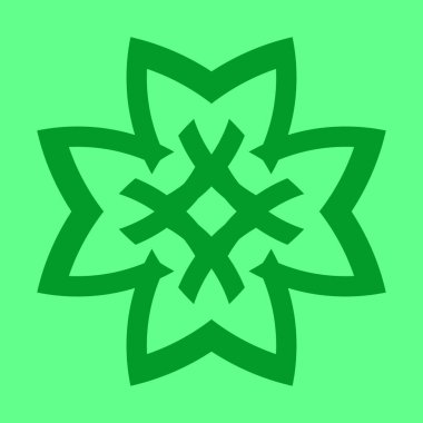 Kar Tanesi ikonu. Basit tasarım