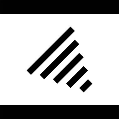 Çizgili soyut geometrik şekil. vektör illüstrasyonu