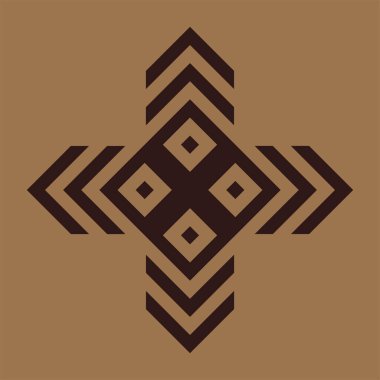 Kelt düğümü. Düğüm. Geometrik süs.