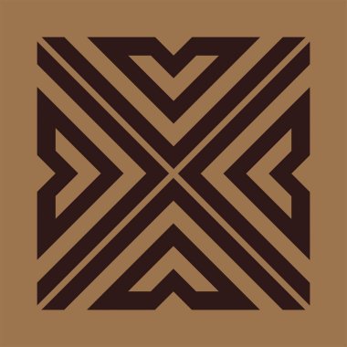 Geometrik şekilli kusursuz desen vektör çizimi