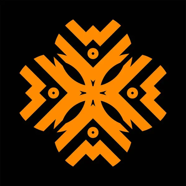 Kar Tanesi logo vektör tasarım şablonu