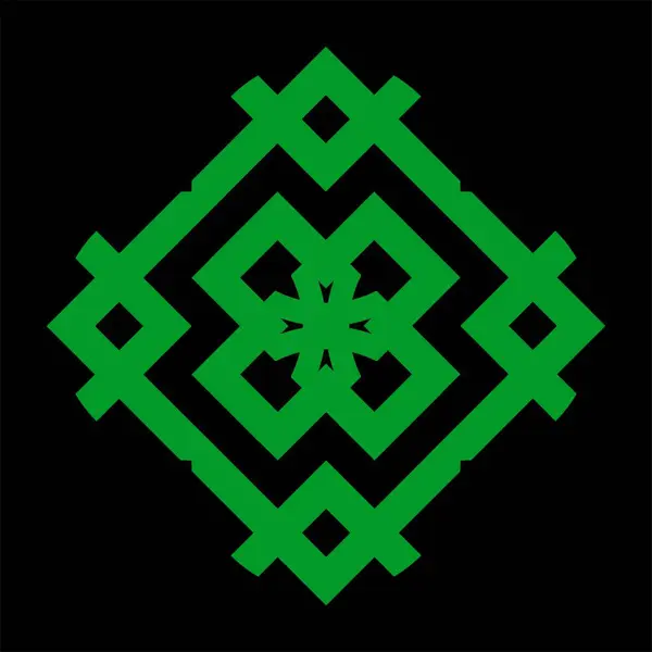 geometrik arkaplanın yeşil rengi