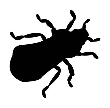 Böceğin siyah silueti