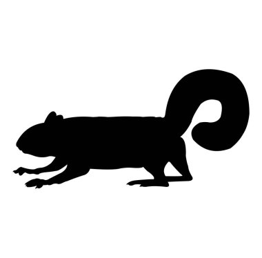 Farenin siyah silueti. vektör illüstrasyonu