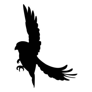 kartal logosu vektör çizim şablonu