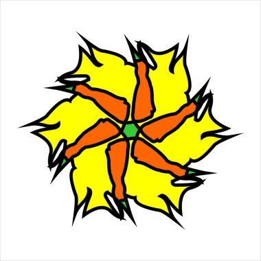 Renk kombinasyonlu soyut desenli seramik veya fayans vektör tasarımı