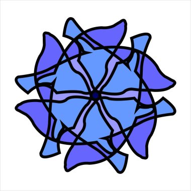 Renk kombinasyonlu soyut desenli seramik veya fayans vektör tasarımı