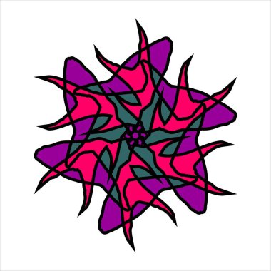 Renk kombinasyonlu soyut desenli seramik veya fayans vektör tasarımı