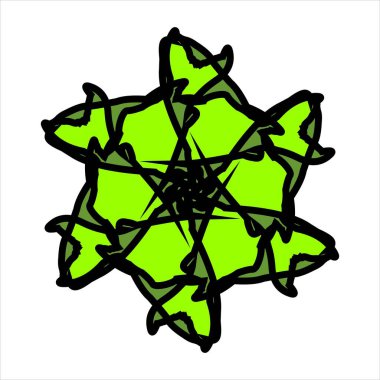 Renk kombinasyonlu soyut desenli seramik veya fayans vektör tasarımı