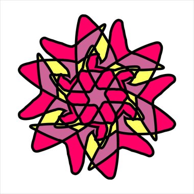 Renk kombinasyonlu soyut desenli seramik veya fayans vektör tasarımı