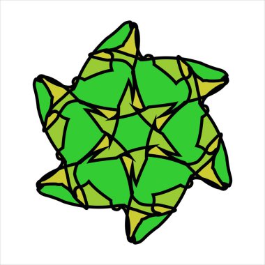 Renk kombinasyonlu soyut desenli seramik veya fayans vektör tasarımı