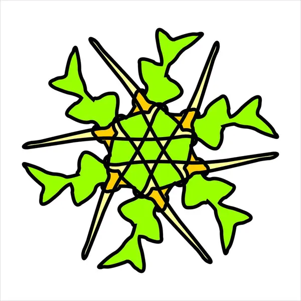 Renk kombinasyonlu soyut desenli seramik veya fayans vektör tasarımı