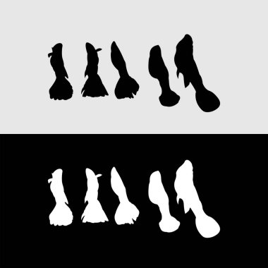 Guppy balık silueti logo tasarımı beyaz ve siyah arkaplan
