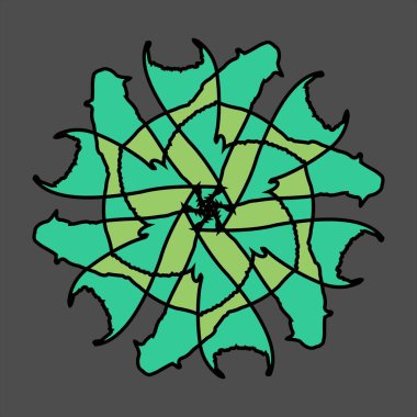 Gri arkaplanlı renkli seramik tasarım