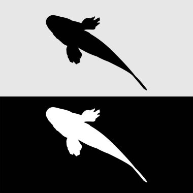 Uçan yunusların siyah siluetleri. vektör illüstrasyonu