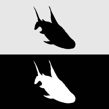 kırmızı feifeng süslemeli balık silueti tasarımı